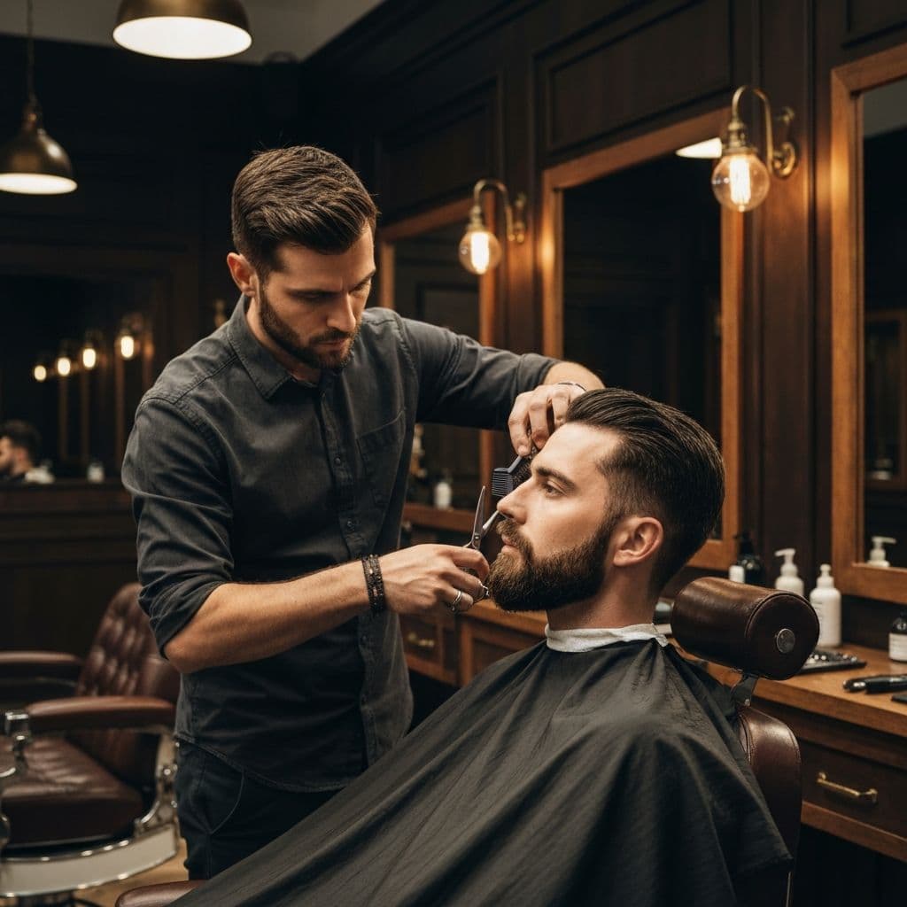 Baard netjes getrimd en in model